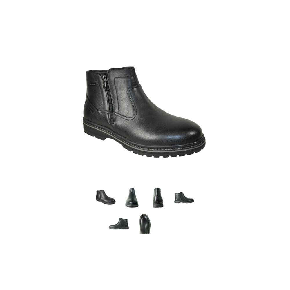 BRAVO MEN BOOT MARK-4 CASUAL WINTER inside FUR BOOT - WATERPROOF BLACK NIB 55$